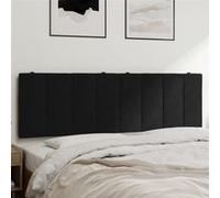 vidaXL Coussin de Tête de Lit, Oreiller de Tête de Lit avec Bandes Auto-agrippantes, Coussin Rembourré Chambre à Coucher, 374677 Noir G