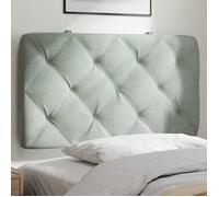 vidaXL Coussin de Tête de Lit, Oreiller de Tête de Lit avec Bandes Auto-agrippantes, Coussin Rembourré Chambre à Coucher, 374702