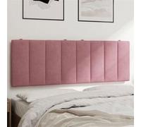 vidaXL Coussin de Tête de Lit, Oreiller de Tête de Lit avec Bandes Auto-agrippantes, Coussin Rembourré Chambre à Coucher, 374666 Rose G