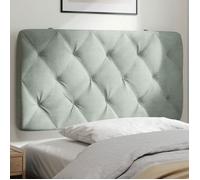 vidaXL Coussin de Tête de Lit, Oreiller de Tête de Lit avec Bandes Auto-agrippantes, Coussin Rembourré Chambre à Coucher, 374714