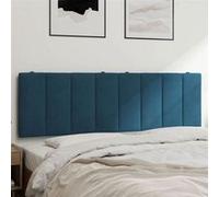 vidaXL Coussin de Tête de Lit, Oreiller de Tête de Lit avec Bandes Auto-agrippantes, Coussin Rembourré Chambre à Coucher, 374679 Bleu G