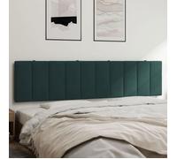 vidaXL Coussin de tête de lit vert foncé 200 cm velours