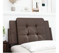 vidaXL Coussin de Tête de Lit, Oreiller Rembourré de Tête de Lit, Accessoire de Lit de Chambre à Coucher Intérieur, Marron 374831