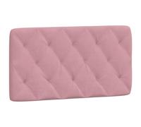 vidaXL Coussin de tête de lit Rose 100 cm Velours