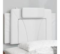 vidaXL Coussin de tête de lit Viana blanc 80 cm similicuir
