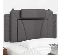vidaXL Coussin de tête de lit Viana gris 100 cm similicuir
