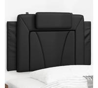 vidaXL Coussin de tête de lit Viana noir 80 cm similicuir