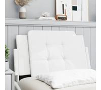 vidaXL Coussin de tête de lit Zadar blanc 80 cm similicuir