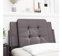 vidaXL Coussin de tête de lit Zadar gris 80 cm similicuir