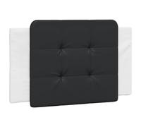 vidaXL Coussin de tête de lit Zadar Noir et Blanc 80 cm Similicuir