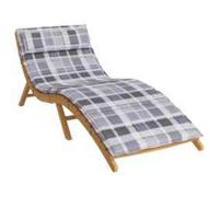 Vidaxl Coussin de transat ensoleillé Gris 178 x 60 x 4 cm Tissu Oxford