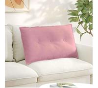 Vidaxl Coussin De Dos Rose 80 X 50 Cm Tissu En Velours Côtelé
