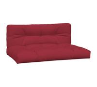 vidaXL Coussin palette 2-pcs. Tissu rouge vin