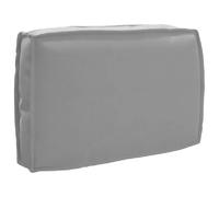 vidaXL Coussin Palette Soutien Lombaire Gris 60x40x12 cm