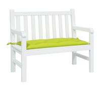 vidaXL Coussin de Banc de Jardin, Revêtement de Banc avec Jeux de Cordes, Coussin d'Extérieur Imperméable, Vert Brillant 100x50x7cm Tissu Oxford