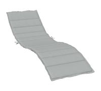 vidaXL Coussin pour bain de soleil Melange gris clair 200x70x4 cm Tissu