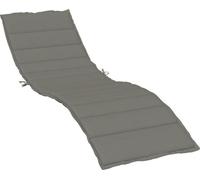 vidaXL Coussin pour bain de soleil Melange gris foncé 200x70x4 cm Tissu