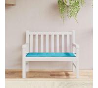 vidaXL Coussin pour banc de jardin Turquoise 100 x 50 x 4 cm Tissu Oxford