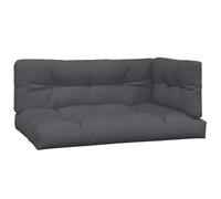 vidaXL Coussin pour palette 3 pcs. tissu anthracite
