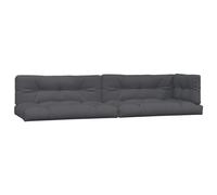 Coussins de palette lot de 5 anthracite tissu