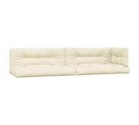 vidaXL Coussin pour palette 5 pcs. tissu crème