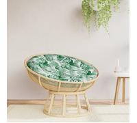 vidaXL Coussin rond à motif de feuilles Ø 100 x11 cm tissu oxford 361974