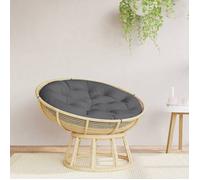 Coussin Rond, Galette de Chaise Antidérapante, Coussin Rembourré, Décoration Jardin Terrasse Patio Extérieur, Anthracite Ø 100 x11 cm Tissu Oxford