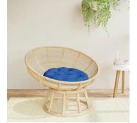 vidaXL Coussin rond bleu royal Ø 60 x11 cm tissu oxford 361950