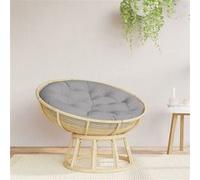 vidaXL Coussin rond – Galette de chaise antidérapante rembourrée, tissu Oxford, Gris Ø 100 x11 cm