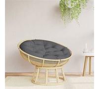 Coussin Rond, Galette de Chaise Antidérapante, Coussin Rembourré, Décoration Jardin Terrasse Patio Extérieur, Anthracite Ø 100 x11 cm Tissu Oxford