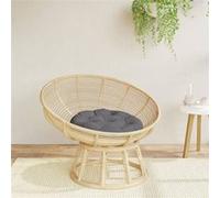 vidaXL Coussin Rond, Galette de Chaise Antidérapante, Coussin Rembourré, Décoration Jardin Terrasse Patio Extérieur, Anthracite Ø 60 x11 cm Tissu Oxford Anthracite G