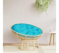 Coussin Rond, Galette de Chaise Antidérapante, Coussin Rembourré, Décoration Jardin Terrasse Patio Extérieur, Turquoise Ø 100 x11 cm Tissu Oxford