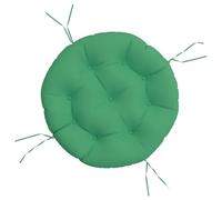 vidaXL Coussin Rond, Galette de Chaise Antidérapante, Coussin Rembourré, Décoration Jardin Terrasse Patio Extérieur, Vert Ø 60 x11 cm Tissu Oxford