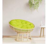 vidaXL Coussin rond - Galette de chaise rembourrée antidérapante Ø 100 x 11 cm Tissu Oxford Vert vif