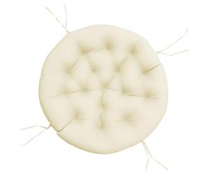 vidaXL Coussin Rond, Galette de Chaise Antidérapante, Coussin Rembourré, Décoration Jardin Terrasse Patio Extérieur, Crème Ø 100 x11 cm Tissu Oxford