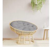 Coussin Rond, Galette de Chaise Antidérapante, Coussin Rembourré, Décoration Jardin Terrasse Patio Extérieur, Gris Ø 100 x11 cm Tissu Oxford