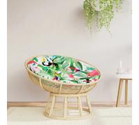 Vidaxl Coussin Rond Multicolore Ø 100 X11 Cm Tissu Oxford