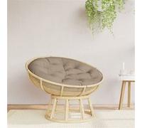 vidaXL Coussin rond taupe Ø 100 x11 cm tissu oxford Taupe G