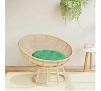 vidaXL Coussin rond Galette de chaise rembourré antidérapant Vert Ø 60 x 11 cm Tissu Oxford