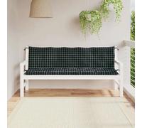 vidaXL Coussins 180x50x7 cm - Lot de 2 Motif à Carreaux Noir