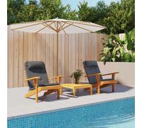 vidaXL Coussins de Chaise Adirondack Lot de 2 Anthracite Tissu Oxford, Coussin, Coussin de siège de Jardin, Coussin de Chaise d'extérieur