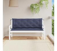 vidaXL Lot de 2 Coussins de Banc de Jardin, Coussin de Siège, Coussin de Meuble de Terrasse Patio Salon Extérieur Intérieur, 379085 Bleu G
