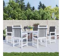 vidaXL Coussins bas dossier lot de 6 - Anthracite