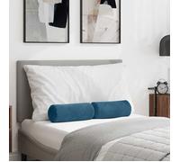 vidaXL Coussins d'accent 2 pcs Bleu Ø 15 x 40 cm 42014284