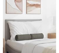 Vidaxl Coussins D'accent 2 Pcs Gris Clair Ø 15 X 40 Cm
