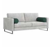vidaXL Coussins d'accent 2 pièces Ø 25×70 cm Cylindriques Vert foncé Housses amovibles