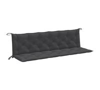 vidaXL Coussins de banc de jardin 2 pcs. Melange Anthracite 200x50x7 cm Tissu