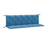 vidaXL Coussins de banc de jardin 2 pcs. Melange Bleu 180x50x7 cm Tissu