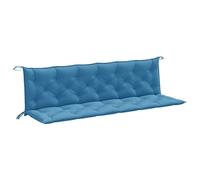 vidaXL Coussins de banc de jardin 2 pcs. Melange Bleu 200x50x7 cm Tissu