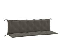 vidaXL Lot de 2 Coussins de Banc de Jardin, Oreillers de Balcon, Coussins de Sièges Patio Jardinage Terrasse Extérieur, Gris 4002620